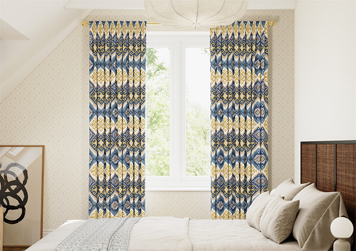 Navajo, Indigo - Made to Measure Curtains - Image 3